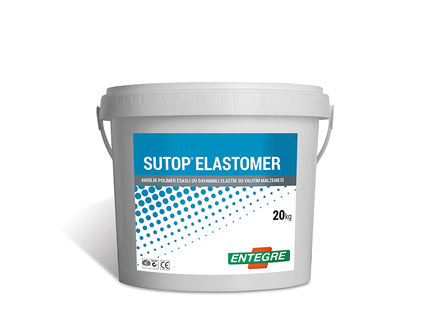ENTEGRE SUTOP® ELASTOMER Akrilik (Elastomerik) Reçine Esaslı, UV Dayanımlı Elastik Su Yalıtım Malzemesi